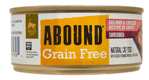 Abound Grain-Free Shredded Salmon & Chicken Recipe in Gravy
