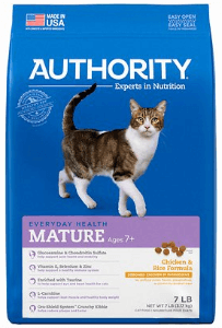 Authority Chicken & Rice Formula Mature Dry Cat Food