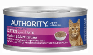 Authority Chicken & Liver Entrée Kitten Pate Canned Food
