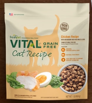 FRESHPET Vital Grain Free Chicken Recipe for Cats Complete Meal