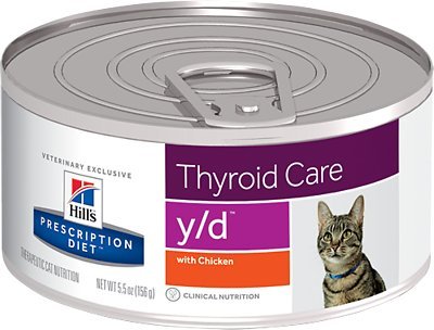 Hill's Prescription Diet y/d Thyroid Care with Chicken Canned Cat Food