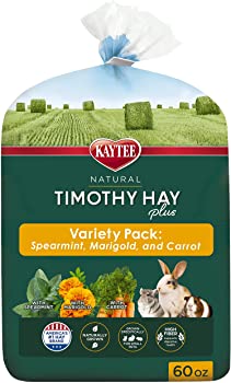 Kaytee Timothy Hay Plus Variety Pack Small Animal Food