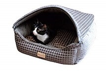 Armarkat Collasible Zipper Top Cuddle Cave Cat Bed