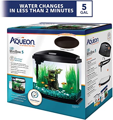 Aqueon LED MiniBow Aquarium Kit with SmartClean Technology