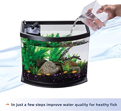 Aqueon LED MiniBow Aquarium Kit with SmartClean Technology