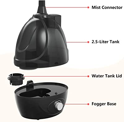 BETAZOOER Reptile Humidifier Mister Fogger with Extension Tube/Hose