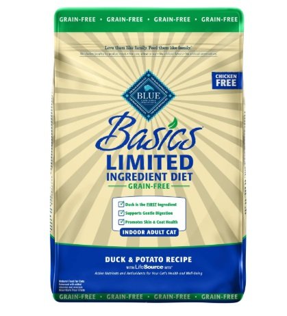 Blue Buffalo Basics Limited Ingredient Grain-Free Formula Duck & Potato Indoor Adult Dry Cat Food