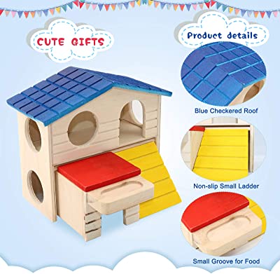 BWOGUE Pet Small Animal Hideout Hamster House