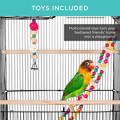 Best Choice Products Indoor Outdoor Iron Birdcage w/ Removable Tray