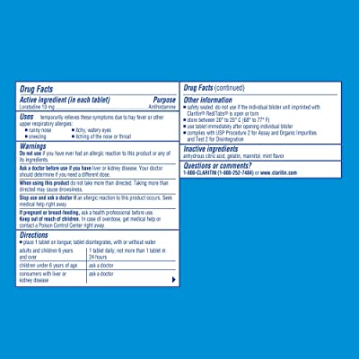 Claritin Non-Drowsy 24-Hour Relief Reditabs