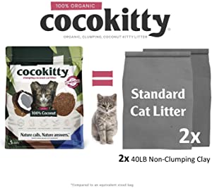 CocoKitty All-Natural Lightweight Long-Lasting Coconut Cat Litter
