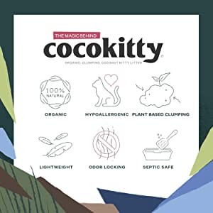 Cocokitty Natural Lightweight Coconut Cat Litter