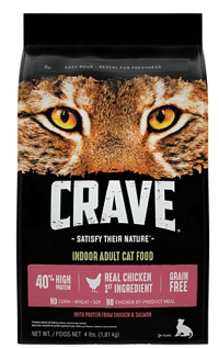 Crave with Protein from Chicken & Salmon Indoor Adult Grain-Free Dry Cat Food