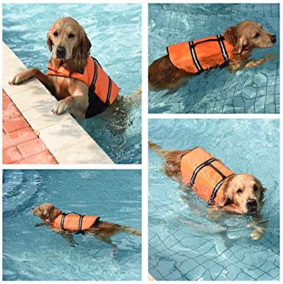 Doglay Dog Life Jacket with Reflective Stripes