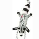 Ethical Pet Mini Skinneeez Tugs Raccoon Stuffing-Free Squeaky Plush Dog Toy