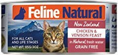 Feline Natural Chicken & Venison Feast Grain-Free Canned Cat Food