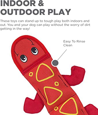 Fire Hose Dog Tug Toy with Squeakers