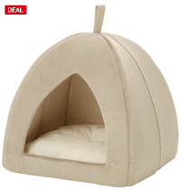 Frisco Tent Covered Cat & Dog Bed, Sandy Beige