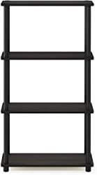 Furinno Turn-N-Tube 4-Tier Multipurpose Shelf Display Rack