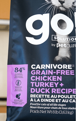 Go! Solutions Carnivore Grain-Free Chicken, Turkey + Duck Recipe Dry Cat Food