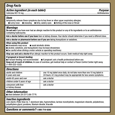 GoodSense All Day Allergy Cetirizine HCl Tablets