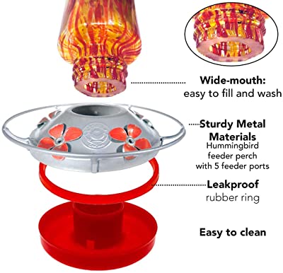 Grateful Gnome - Hummingbird Feeder