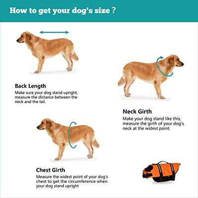 HAOCOO Dog Life Jacket Vest Saver Safety Swimsuit