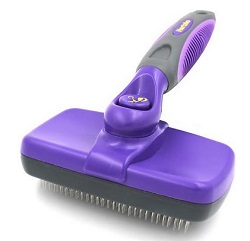 Hertzko Self-Cleaning Dog & Cat Slicker Brush