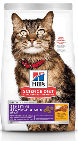Hill's Science Diet Adult Sensitive Stomach & Skin Chicken & Rice Recipe Dry Cat Food