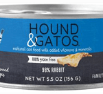 Hound & Gatos 98% Rabbit Grain-Free Canned Cat Food