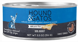 Hound & Gatos 98% Rabbit Grain-Free Canned Cat Food