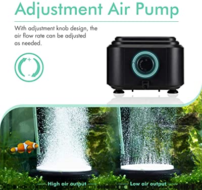 Hygger Quiet High Output Aquarium Air Pump