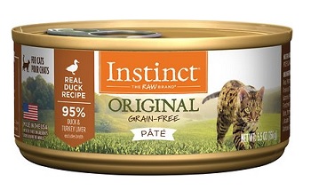 Instinct Original Grain-Free Pate Real Duck Recipe Wet Canned Cat Food