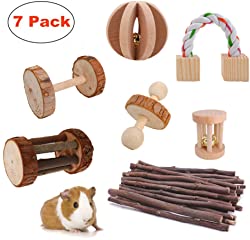 JanYoo Guinea Pig Toys Chinchilla Hamster Roller Rat Chews Toys