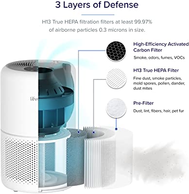 LEVOIT Core 300 True HEPA Air Purifier with Custom Filters