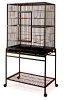Mcage Large Wrought Iron Flight Cage with Removable Stand