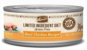 Merrick Limited Ingredient Diet Grain-Free Real Chicken Pate Recipe Canned Cat Food