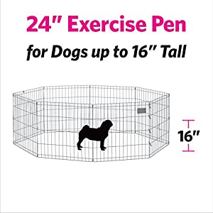 MidWest Homes for Pets Folding Metal Exercise Pen