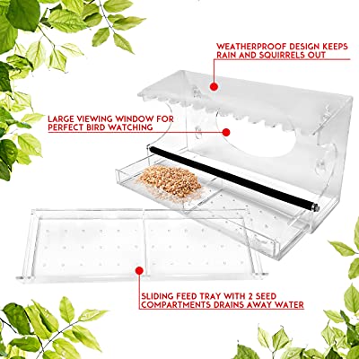 Nature Gear XL Window Bird Feeder