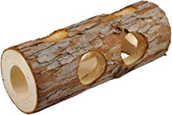 Niteangel Natural Wooden Hamster and Mouse Tunnel Tube