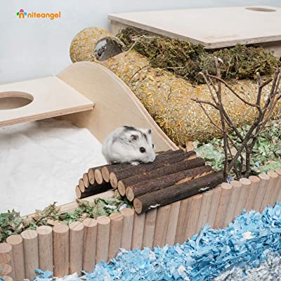 Niteangel Wooden Ladder Small Animal Bridge