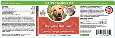 Only Natural Pet Complete Gut Health Probiotic & Enzyme Digestive Powder Dog & Cat Supplement