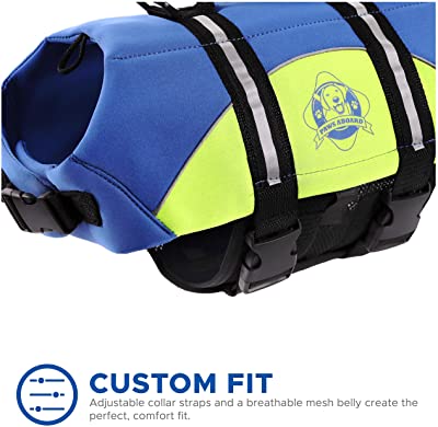 Paws Aboard Dog Life Jacket, Neoprene Dog Life Vest