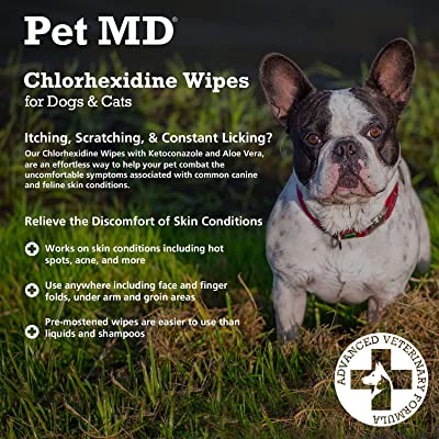 Pet MD Chlorhexidine Wipes