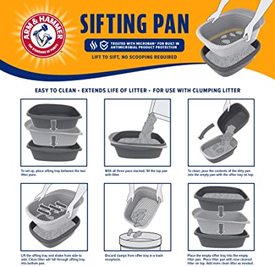 Pet Mate Arm & Hammer Large Sifting Litter Pan