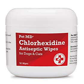 Pet MD Chlorhexidine Wipes
