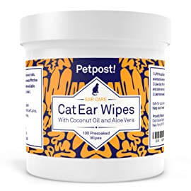 Petpost Cat Ear Cleaner Wipes