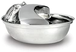 Pioneer Pet Stainless Steel Dog & Cat Fountain Raindrop Design