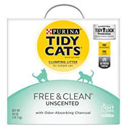 Tidy Cats Free & Clean Unscented Clumping Clay Cat Litter
