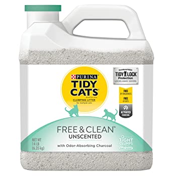 Tidy Cats Free & Clean Lightweight Unscented Clumping Clay Cat Litter
